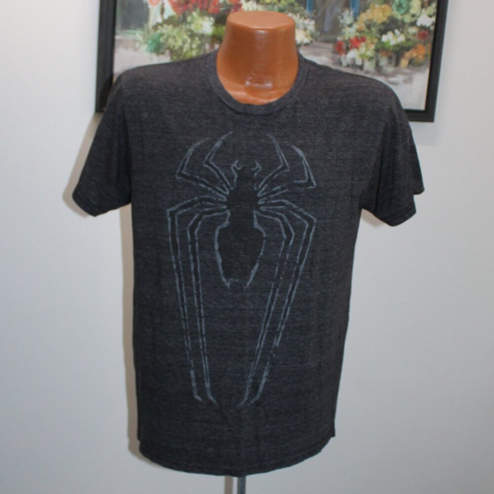 Marvel Spiderman Gray T-Shirt - Men's Short Sleeve - Size Medium